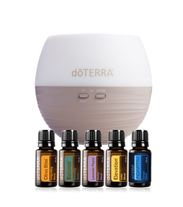 doTERRA Emotional Wellness Starter Pack (Adaptiv, Balance, Citrus Bliss, Elevation, Lavender Peace, Petal Diffuser) AU/NZ