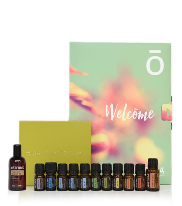 doTERRA Family Essentials Starter Pack (Frankincense, Lemon, Lavender, Oregano, Peppermint, Tea Tree, DigestZen/ZenGest, Easy Air, Ice Blue, On Guard, Smart & Sassy, Fractionated Coconut) AU/NZ